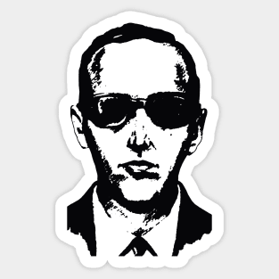 DB Cooper Sketch - Criminal, Plane Hijacking, Unsolved, Outlaw Sticker